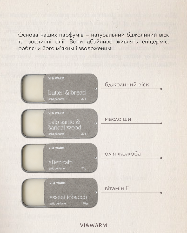 Тверді парфуми | Solid perfume &laquo;After rain&raquo; SPAR фото